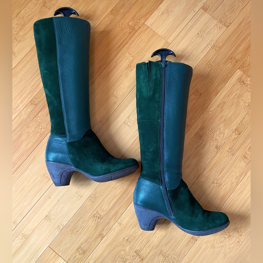 Miz Mooz - Forest Green Suede & Leather
